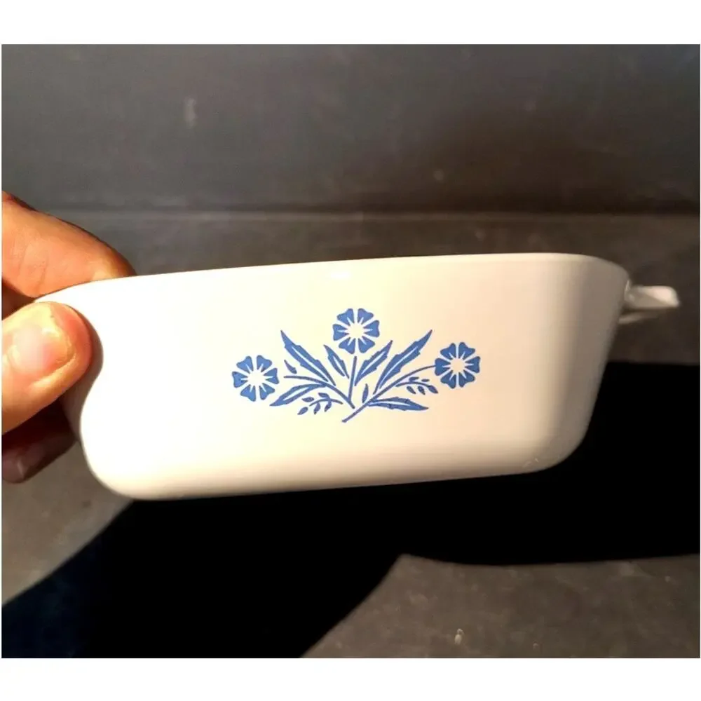 194267. Individual Sized Corning Ware Casserole Dish Blue Cornflower